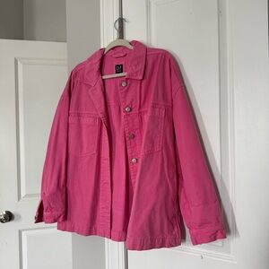 GAP Vibrant Pink Denim Jacket